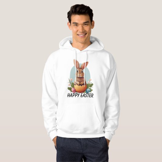 Fröhlicher Ostern Hoodie (Vorne ganz)