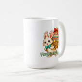 Fröhlicher Ostern Kaffeebecher Kaffeetasse (VorderseiteRechts)