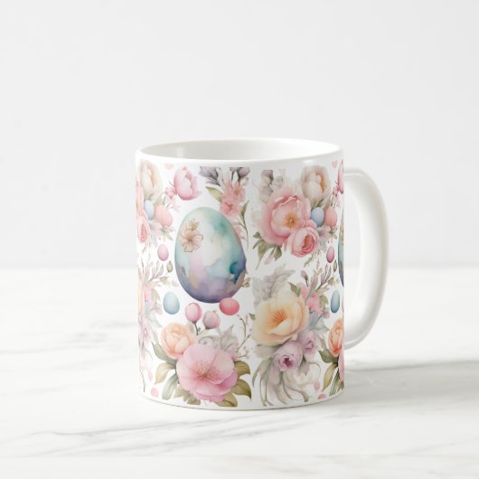 Fröhlicher Ostern Kaffeetasse (VorderseiteRechts)