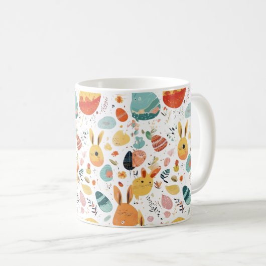 Fröhlicher Ostern Kaffeetasse (VorderseiteRechts)