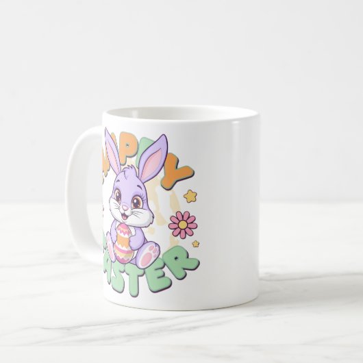 Fröhlicher Ostern Kaffeetasse (Vorderseite Links)