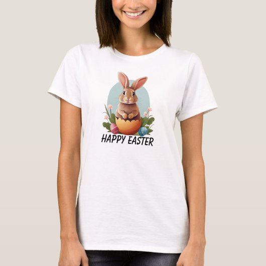 Fröhlicher Ostern T-Shirt (Vorderseite)