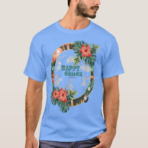 Fröhlicher Ostertag Hase Ei Lustige Jungen Mädchen T-Shirt
