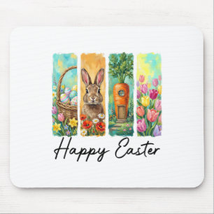 Fröhlicher Ostertag Hase Eier Sket Ostereiersuche Mousepad