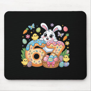 Fröhlicher Ostertag lustig 67 Hase sechs sieben Mä Mousepad