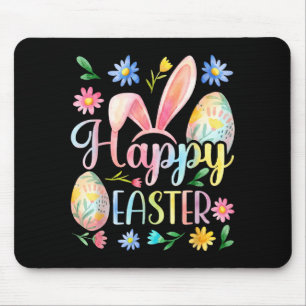 Fröhlicher Osthase Hasengesicht Lustiger Ostertag  Mousepad