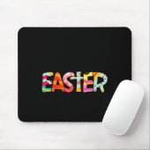 Fröhlicher Osthase Hasengesicht Lustiger Ostertag Mousepad (Mit Mouse)