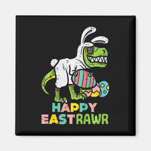Fröhlicher Ostrawr Trex Osterhase Ei Lustiger Dino Magnet