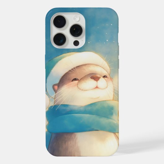 Fröhlicher Otter iPhone Hülle (Rückseite)
