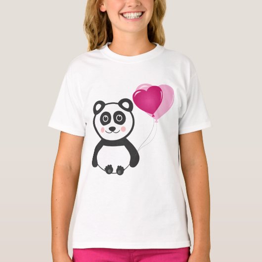 fröhlicher Panda T-Shirt (Vorderseite)