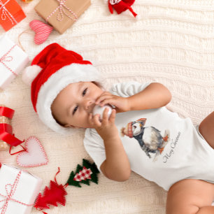 Fröhlicher Papageientaucher, individuell Baby Strampler