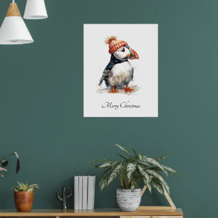 Fröhlicher Papageientaucher, individuell Poster