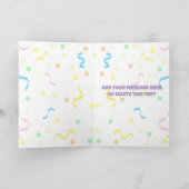 Fröhlicher Party Feier Geburtstag Karte (Innenseite)