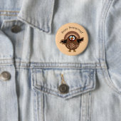 Fröhlicher PengsGiving Truthahn Button (Beispiel)