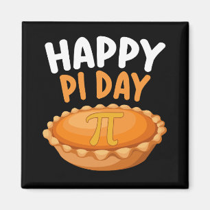 Fröhlicher Pi-Tag-Pie Mathematik Mathe Regenbogen Magnet