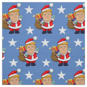 Fröhlicher Präsident Donald Trump Weihnachten Stoff