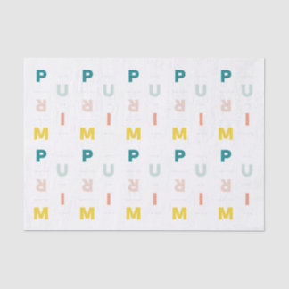 fröhlicher Purim-Farbton Seidenpapier