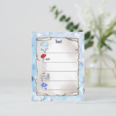 Fröhlicher Regen Postkarte (Stehend Vorderseite)