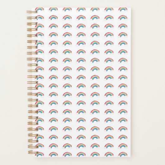 Fröhlicher Regenbogenplaner Planer (Vorderseite)