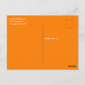 Fröhlicher Retro 60er Floral Vielen Dank Postkarte (Rückseite)