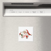 Fröhlicher Retro-Weihnachtsmann Magnet (In Situ (Geschirrspüler))