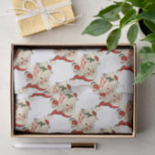 Fröhlicher Retro-Weihnachtsmann Seidenpapier (Geschenk)