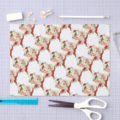 Fröhlicher Retro-Weihnachtsmann Seidenpapier (Handwerk)