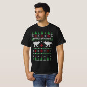 fröhlicher Rexmas Dinosaurier t-rex Ugly Weihnacht T-Shirt (Vorne ganz)