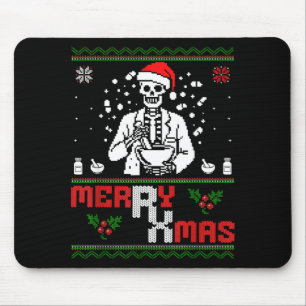Fröhlicher Rx Mas Skelett Apotheker Apotheken Tech Mousepad