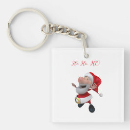 Fröhlicher Santa Ho Ho  Schlüsselanhänger