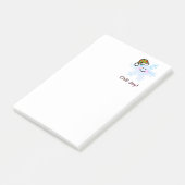 Fröhlicher Schneeflocken-Feiertagszauber Post-it Klebezettel (angewinkelt)