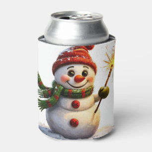 Fröhlicher Schneemann Dosenkühler