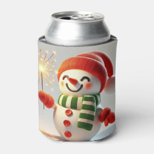 Fröhlicher Schneemann Dosenkühler