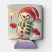 fröhlicher Schneemann Dosenkühler (Rückseite)