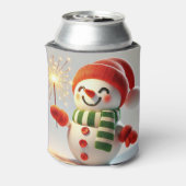 fröhlicher Schneemann Dosenkühler (Kanne Rückseite)