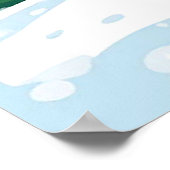 Fröhlicher Schneemann in Red Scarf und Hat Poster (Ecke)