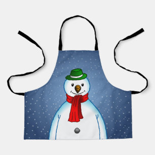 Fröhlicher Schneemann Schürze