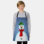 Fröhlicher Schneemann Schürze (Getragen)