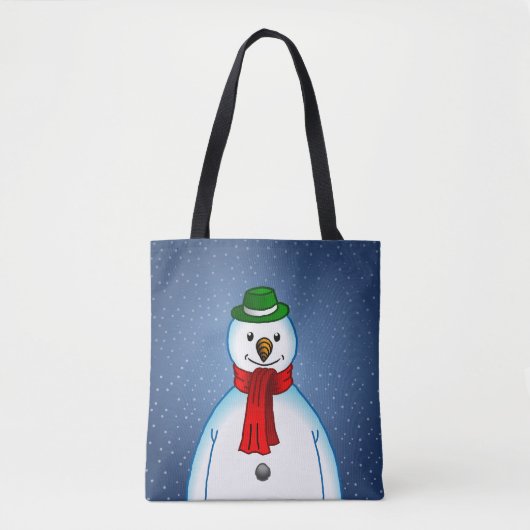 Fröhlicher Schneemann Tasche (Vorderseite)