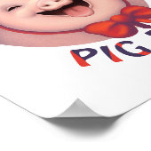 Fröhlicher Schweinetag! Poster (Ecke)