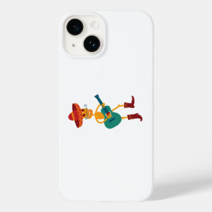 Fröhlicher Skelett-Gitarrespieler Case-Mate iPhone 14 Hülle