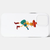 Fröhlicher Skelett-Gitarrespieler Case-Mate iPhone Hülle (Rückseite (Horizontal))
