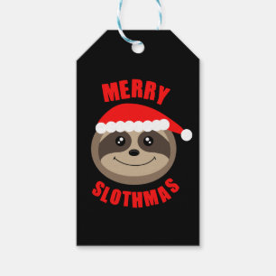 Fröhlicher Slothmas Geschenkanhänger