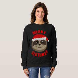 Fröhlicher Slothmas niedlicher Sweatshirt