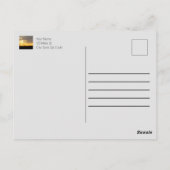 Fröhlicher Sonnenuntergang Postkarte (Rückseite)