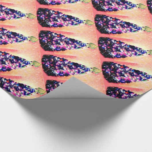 Fröhlicher Squidmas lustiger Tintenfisch u. Geschenkpapier (Ecke)