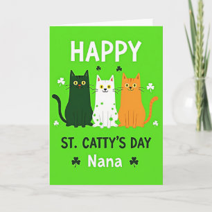 Fröhlicher St. Catty-Tag Nana-Karte Karte