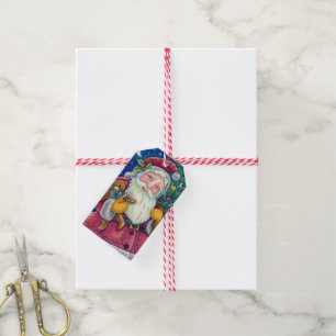 FRÖHLICHER ST. NICK & TEDDYBÄR, WEIHNACHTEN WIE FR GESCHENKANHÄNGER