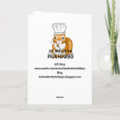 Fröhlicher Tag der französischen frittierten Garne Karte (Rückseite)