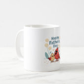 Fröhlicher Tag des Vaters - Kardinal Vater & Chick Kaffeetasse (Vorderseite Links)